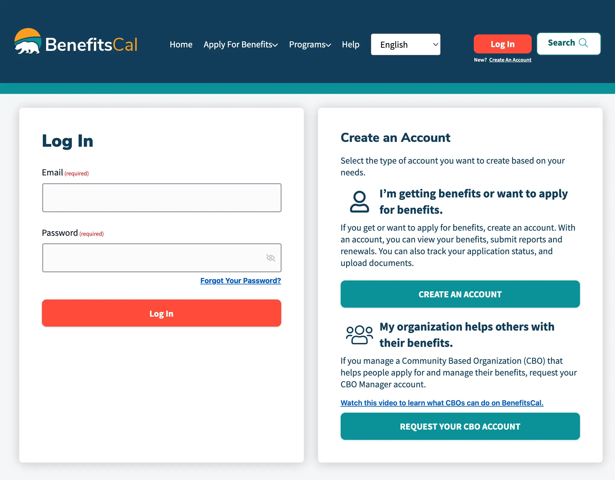 Benefitscal Login